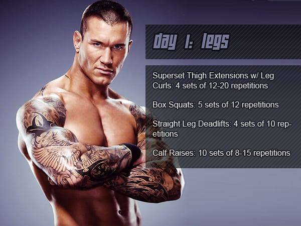 Randy Orton workout routine & diet plan
